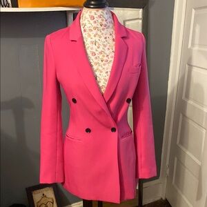 BCBGMaxAzria Pink Double-Breasted Blazer